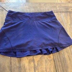 Deep purple Lululemon tennis skirt size 4. Regular length